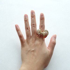 Lilly Pulitzer Gold Bow Ring, Adjustable